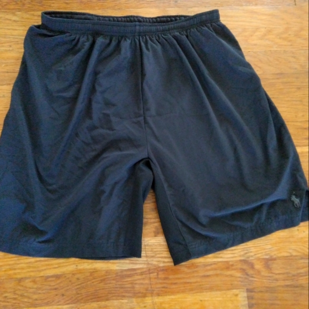 Polo lined performance shorts with Grey Polo horse